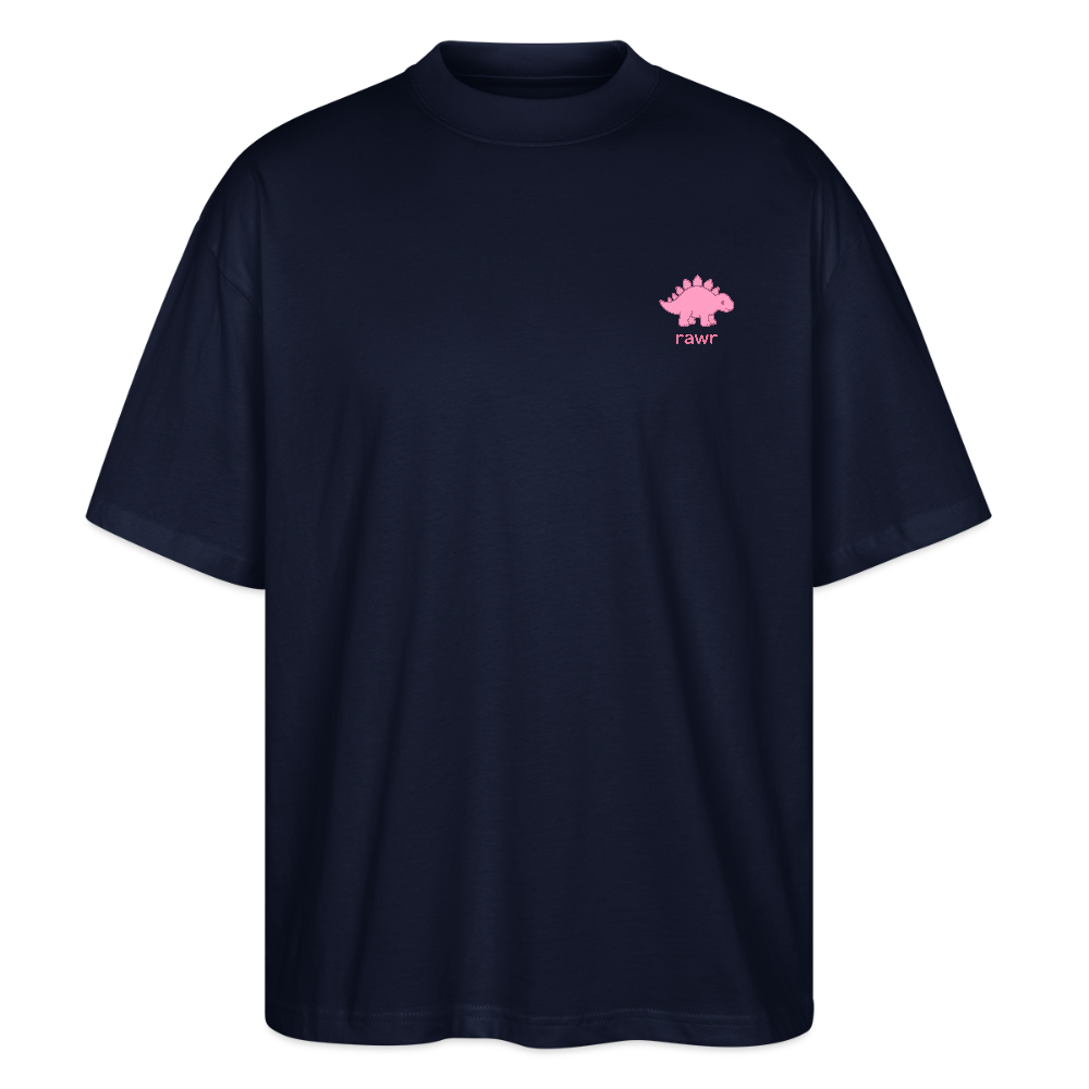 T-shirt oversize Stégosaure - marine