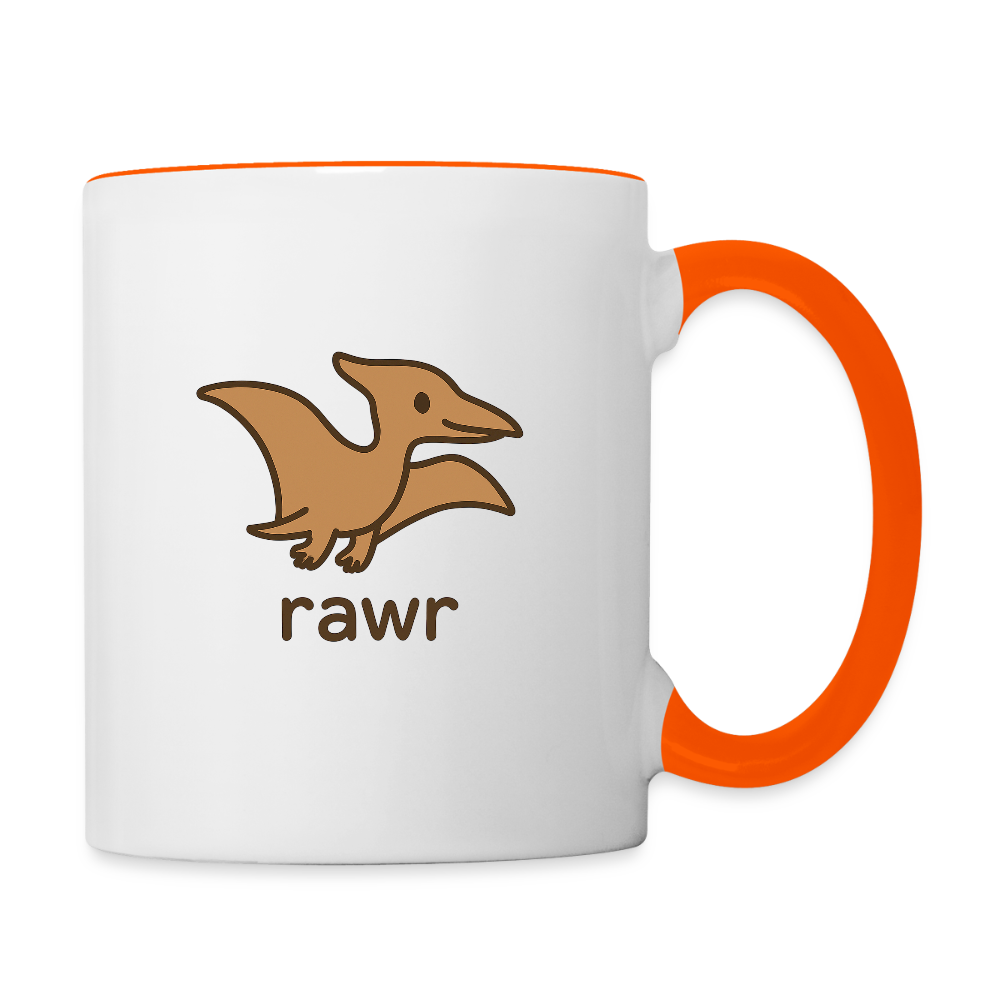 Mug Ptérodactyles - blanc/orange