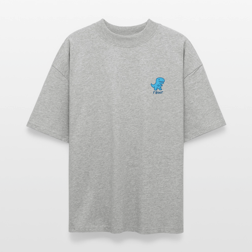 T-shirt oversize Rawr - gris chiné