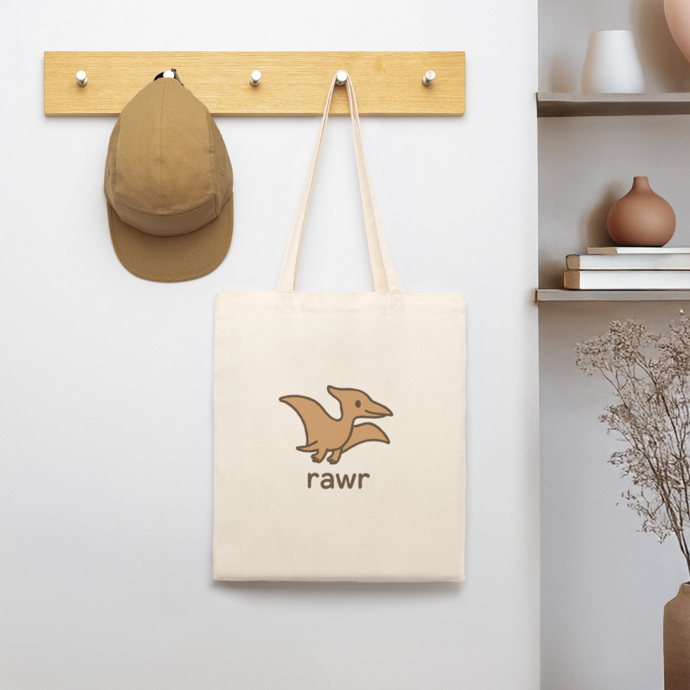 Tote bag Ptérodactyles - blanc gris