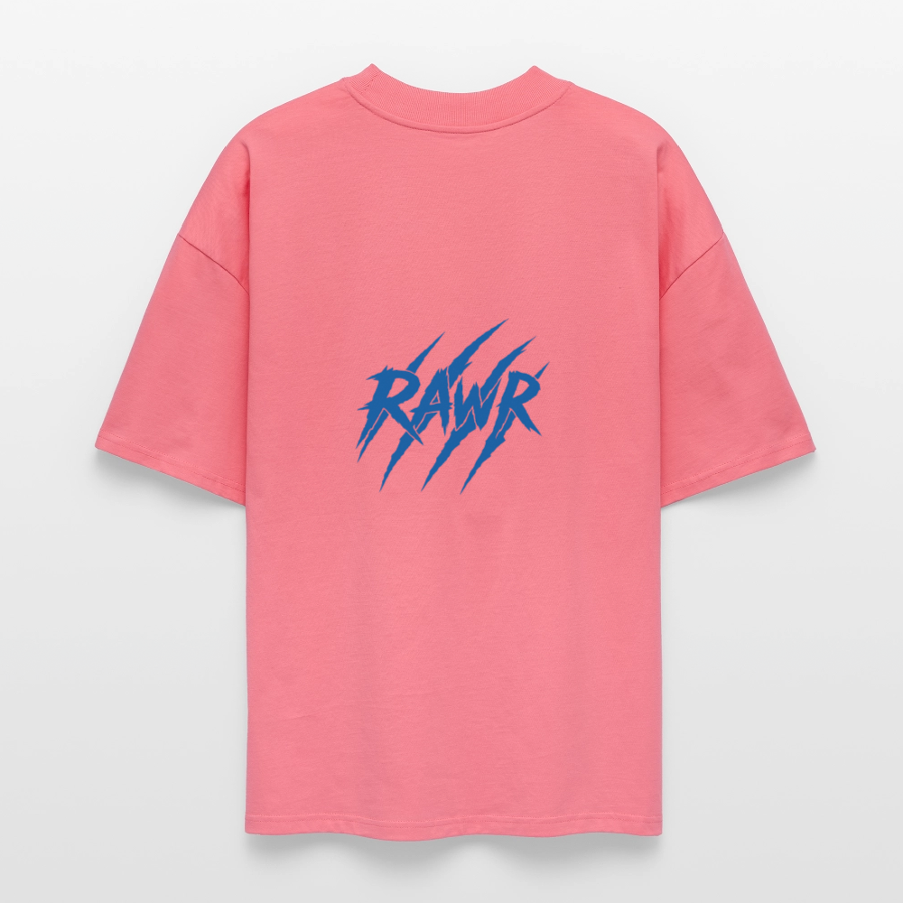 T-shirt oversize Rawr - rose