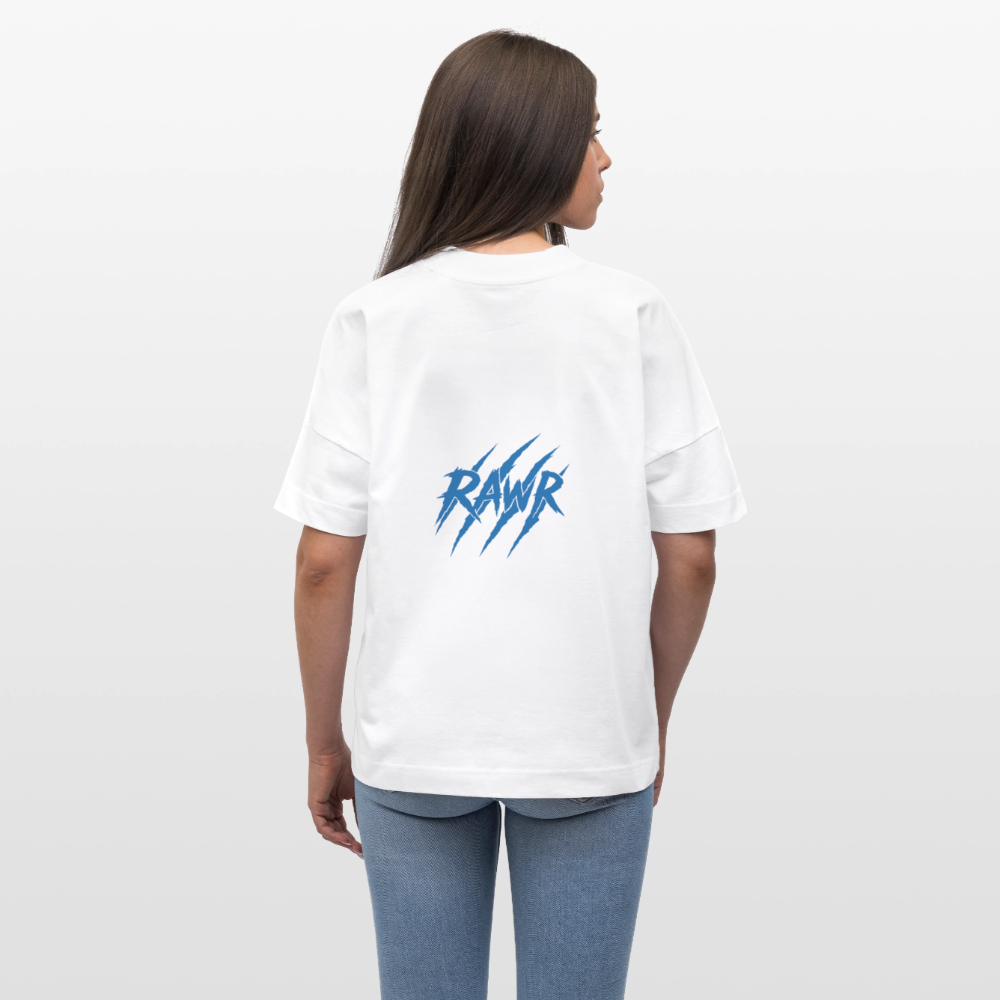 T-shirt oversize Rawr - blanc