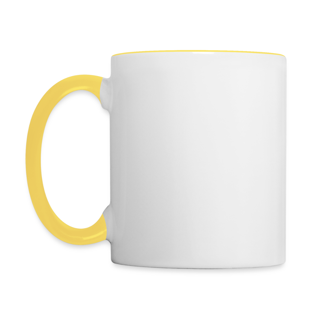 Mug Tricératops - blanc/jaune