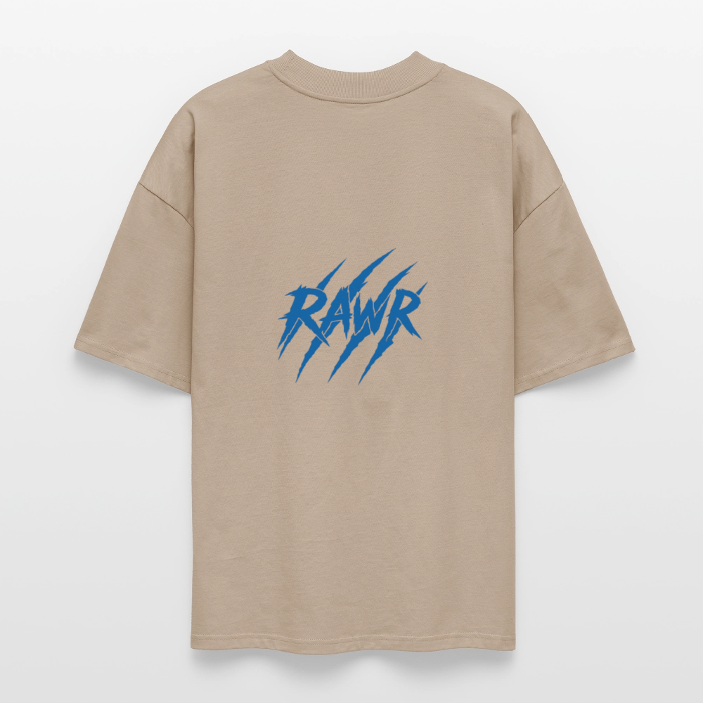 T-shirt oversize Rawr - gris pierre