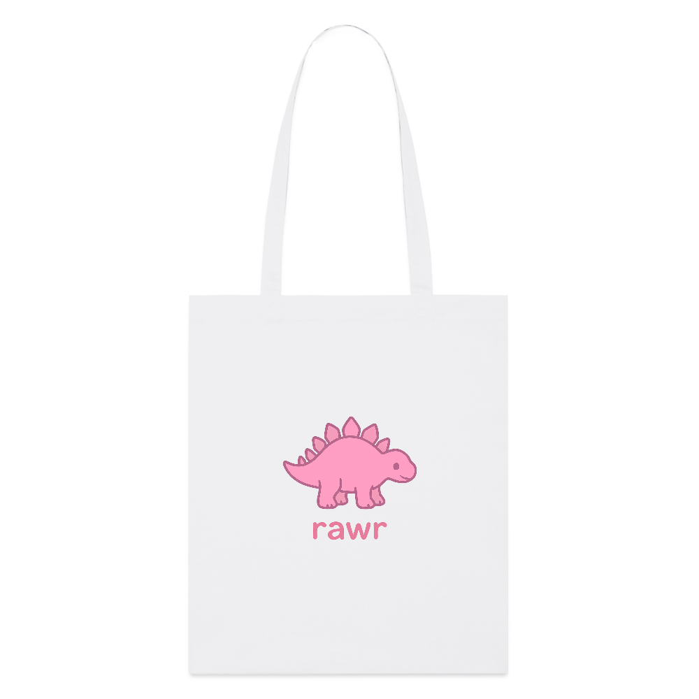 Tote bag Stégosaure - blanc