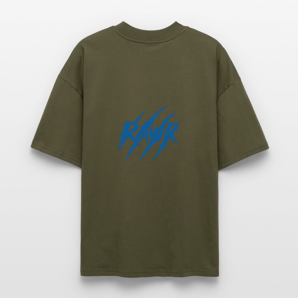T-shirt oversize Rawr - kaki