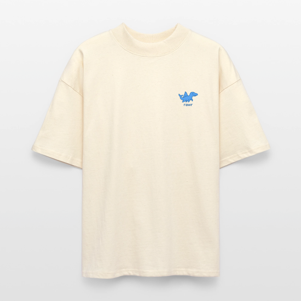 T-shirt oversize Masasaure - blanc gris