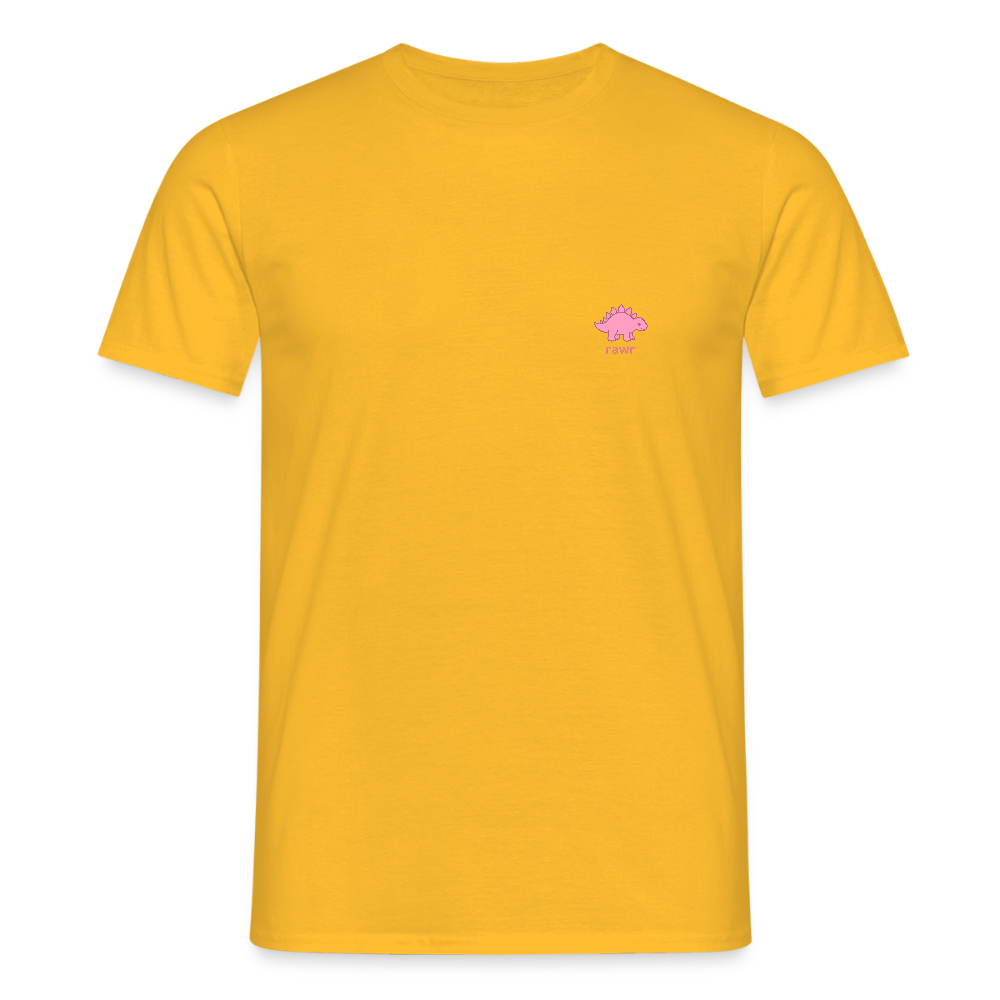 T-shirt Stégosaure - jaune