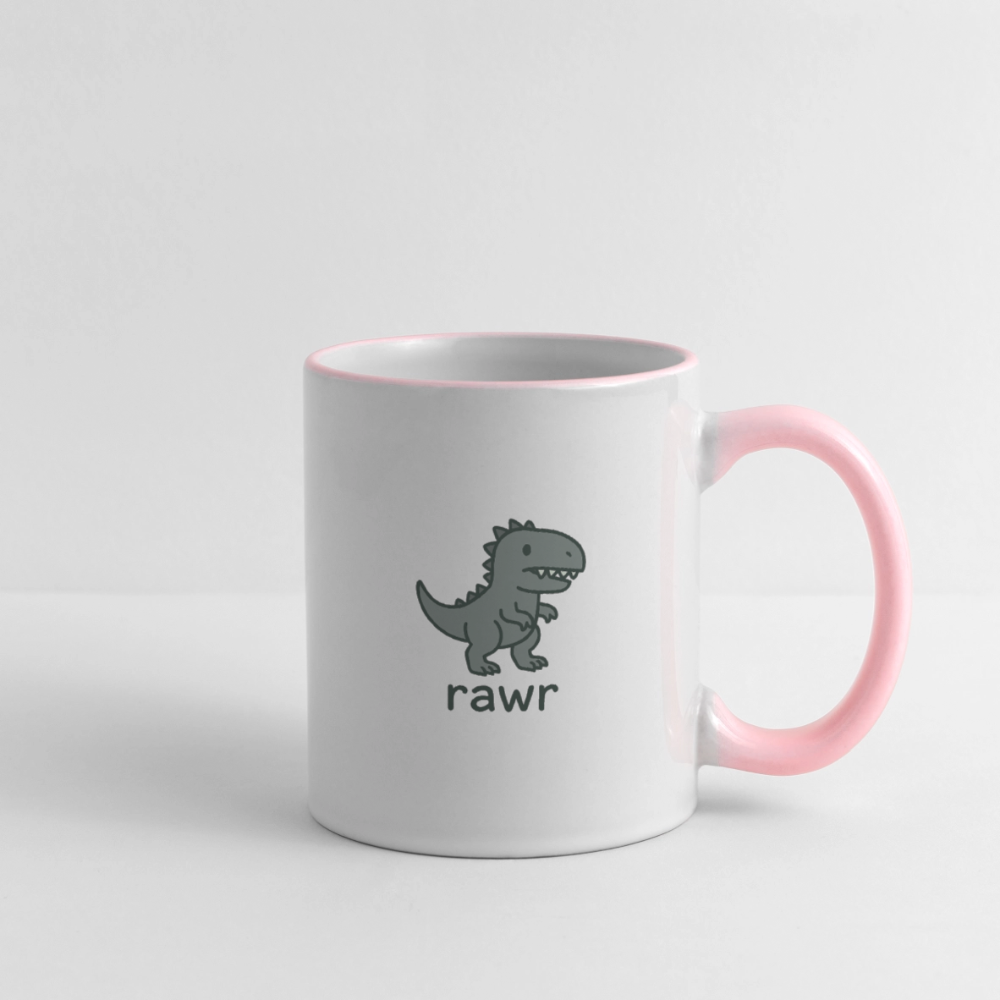 Mug Allosaure - blanc/rose