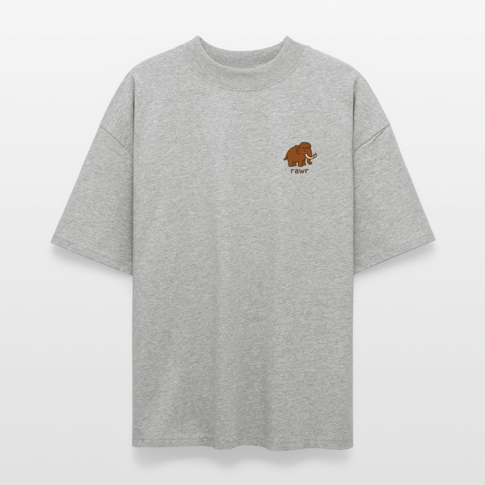 T-shirt oversize Mammouth - gris chiné