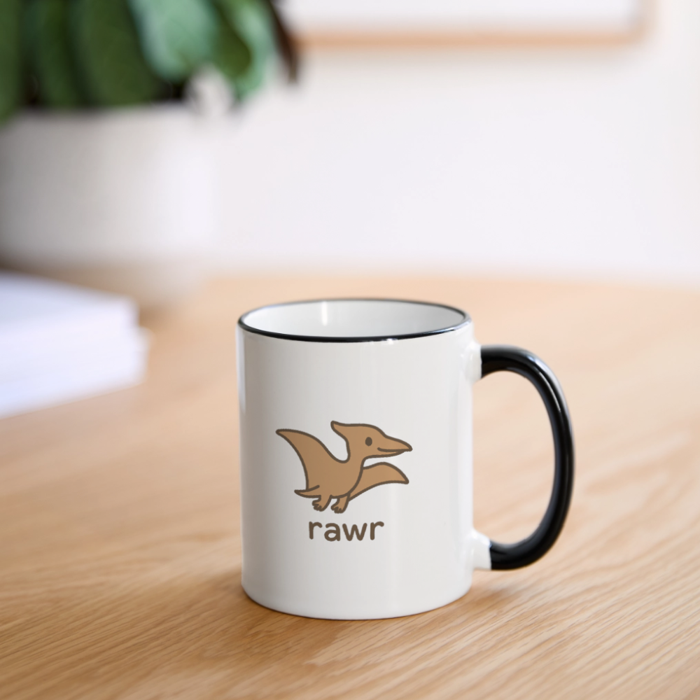 Mug Ptérodactyles - blanc/noir