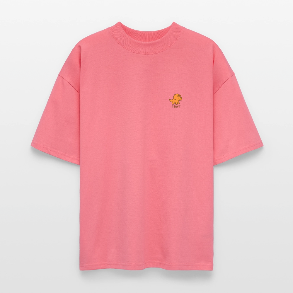 T-shirt oversize Tricératops - rose