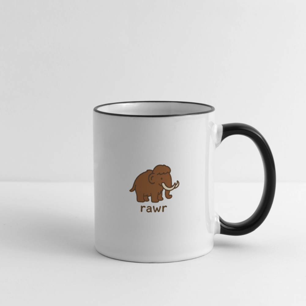 Mug mammouth - blanc/noir