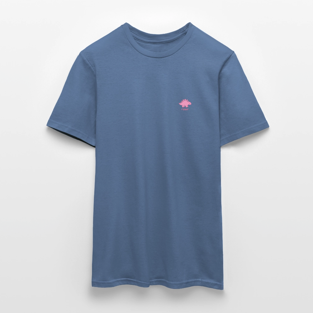 T-shirt Stégosaure - bleu pigeon