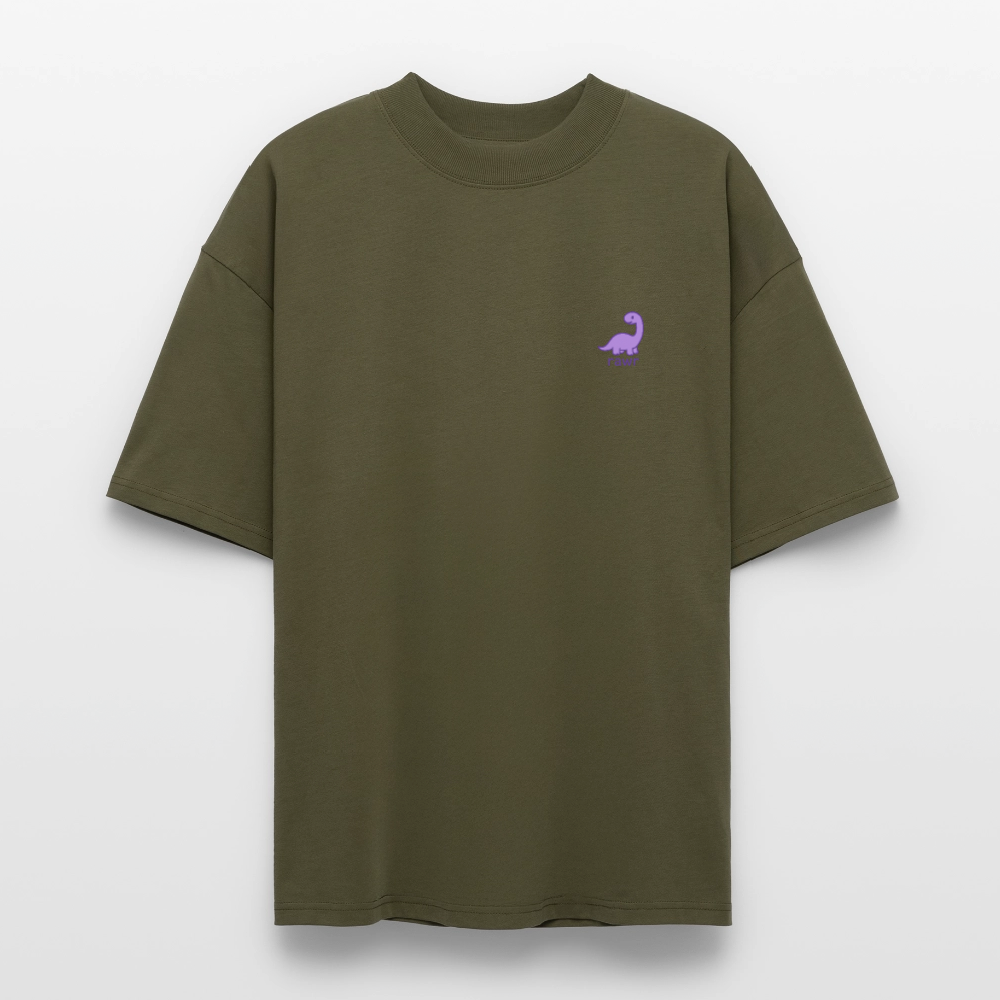 T-shirt Oversize Diplodocus - kaki