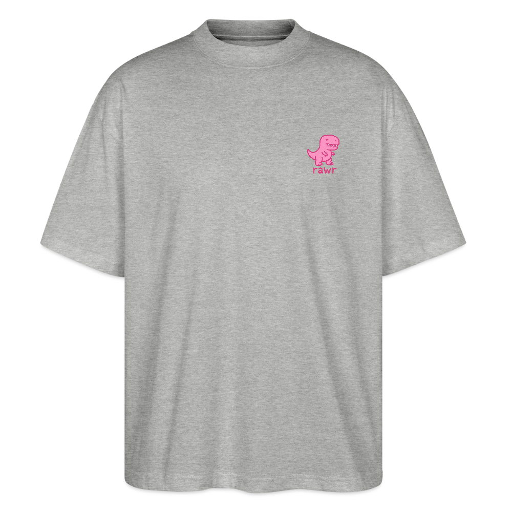 T-shirt oversize Rawr - gris chiné