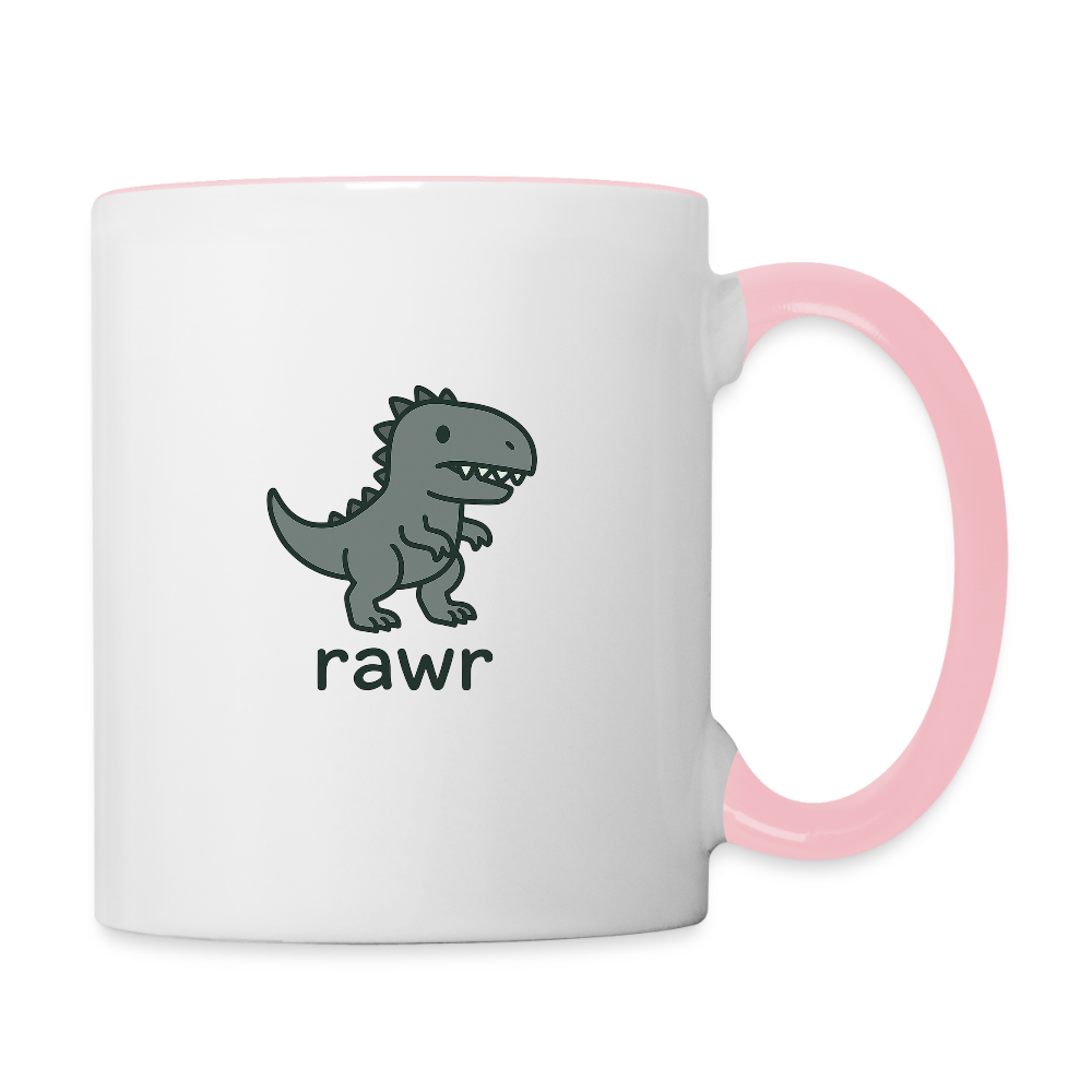 Mug Allosaure - blanc/rose