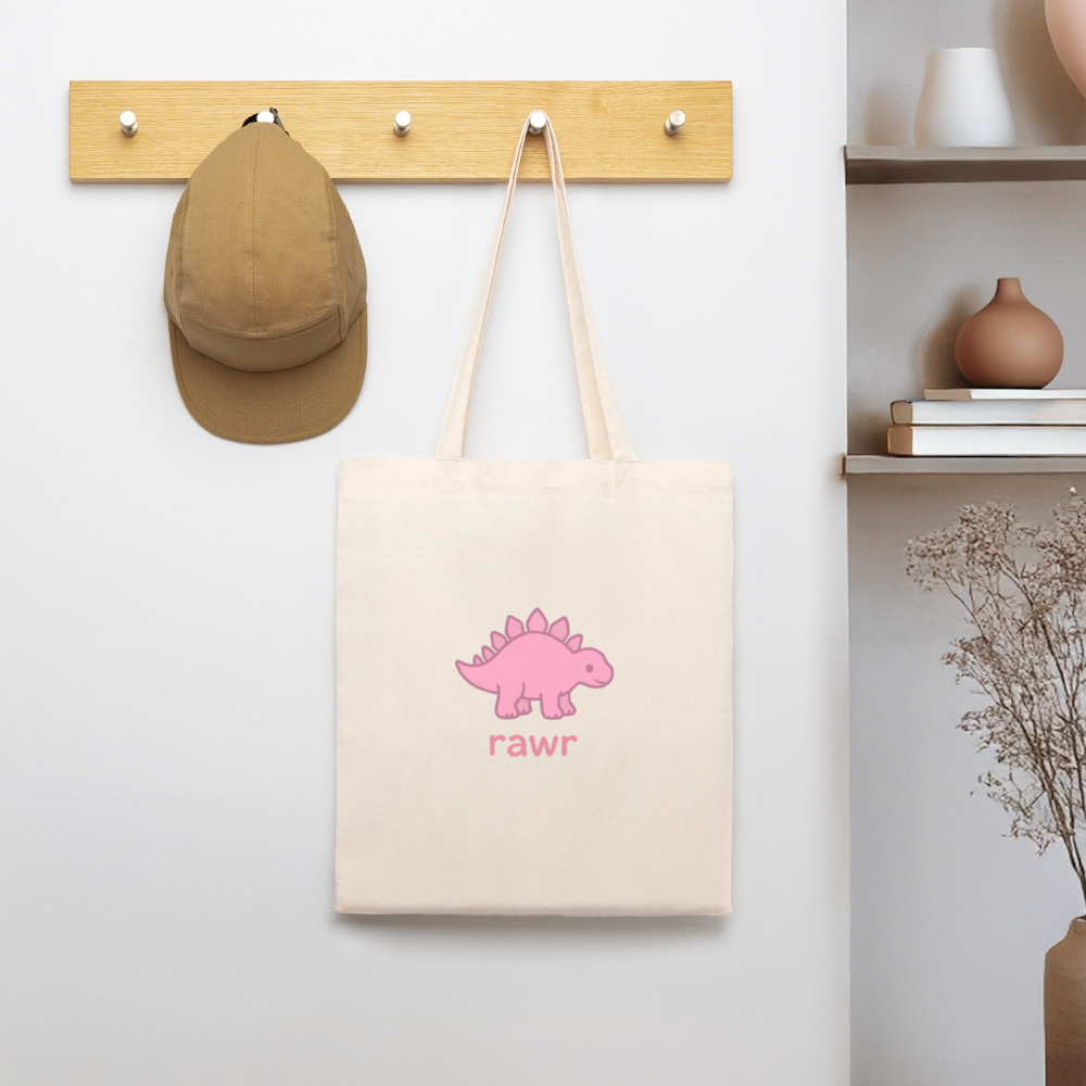 Tote bag Stégosaure - blanc gris