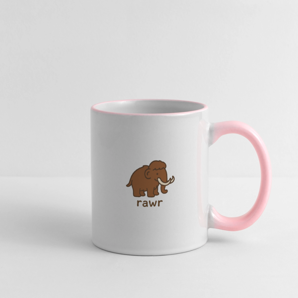 Mug mammouth - blanc/rose