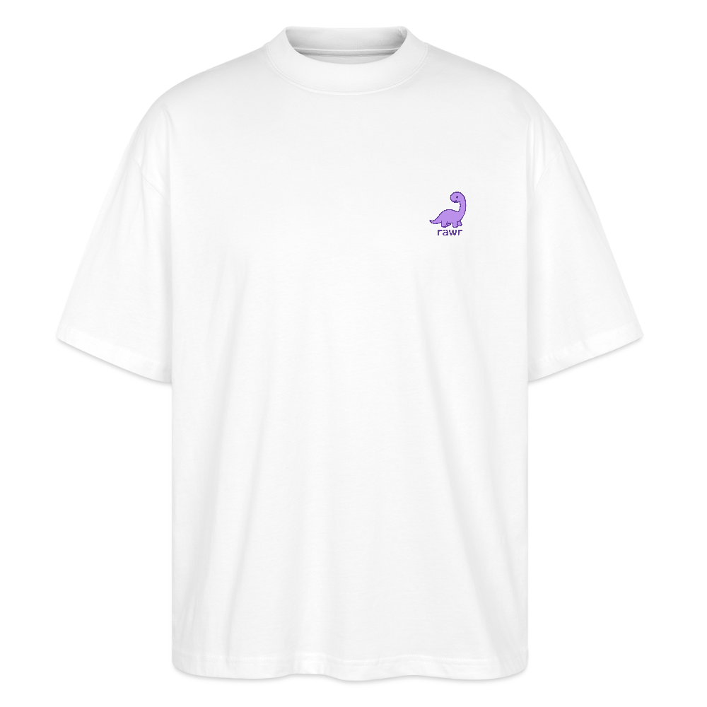 T-shirt Oversize Diplodocus - blanc