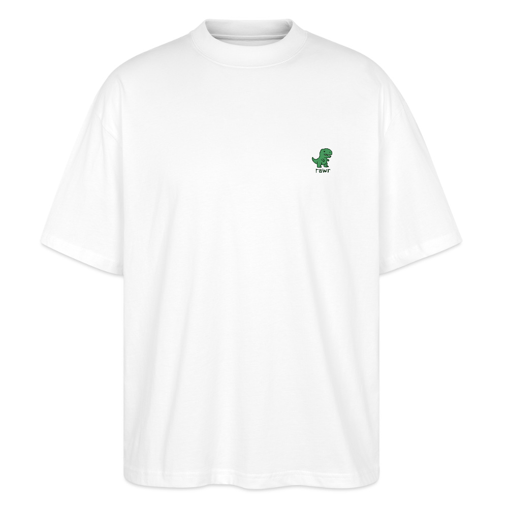 T-shirt oversize T-rex - blanc