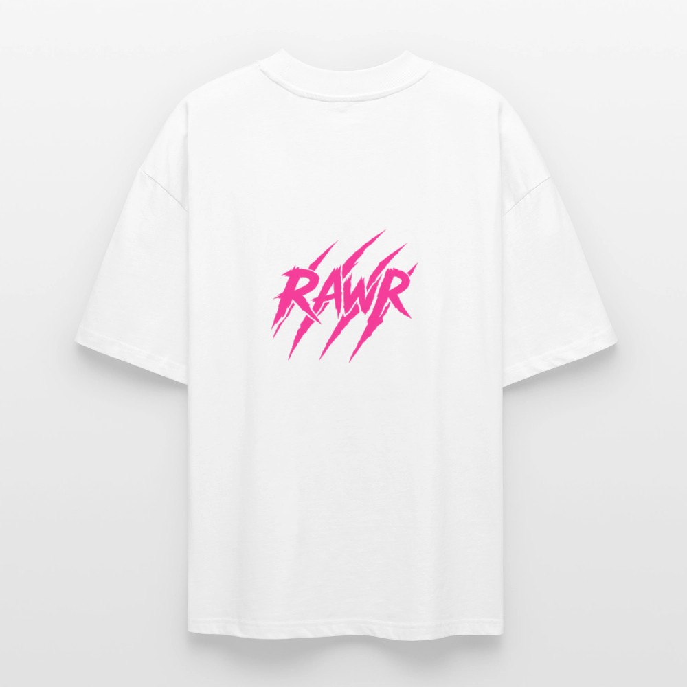T-shirt oversize Rawr - blanc