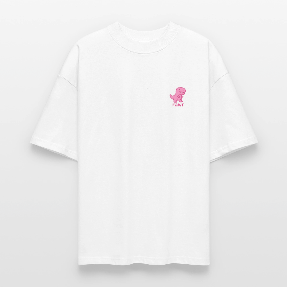 T-shirt oversize Rawr - blanc