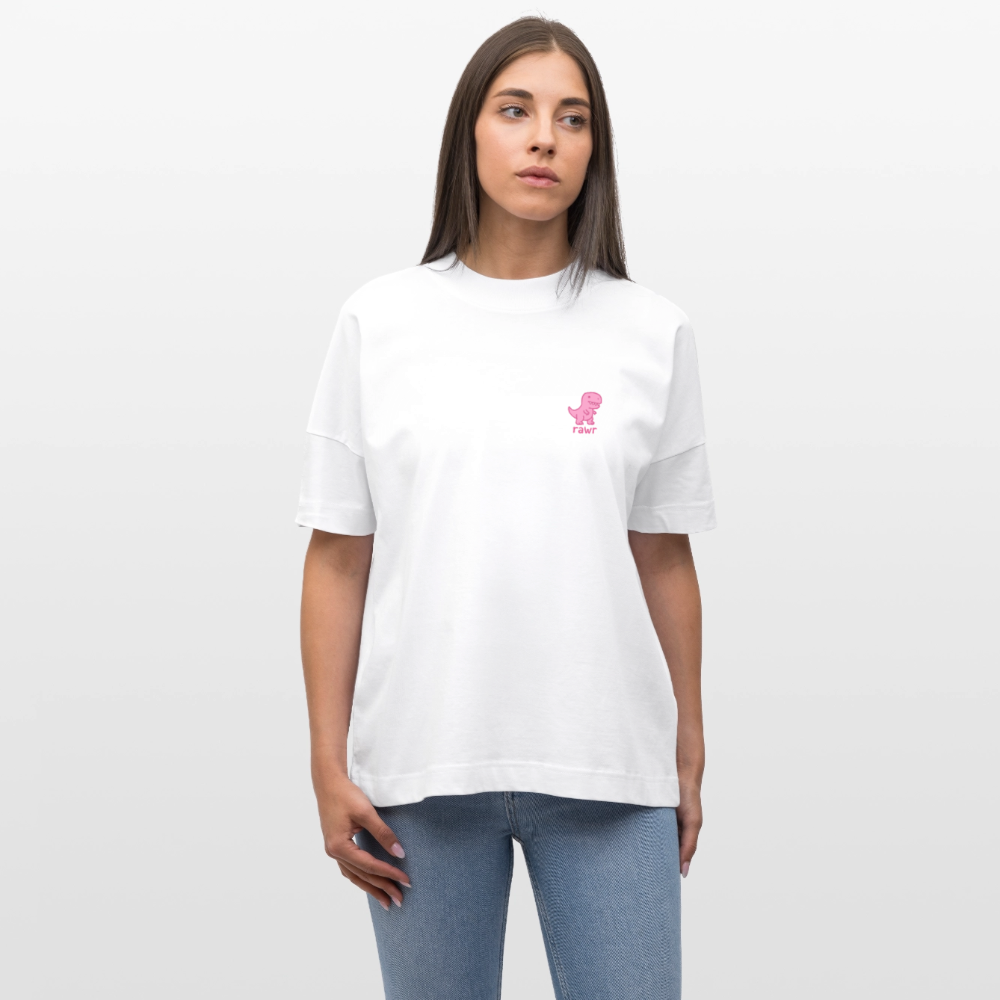 T-shirt oversize Rawr - blanc