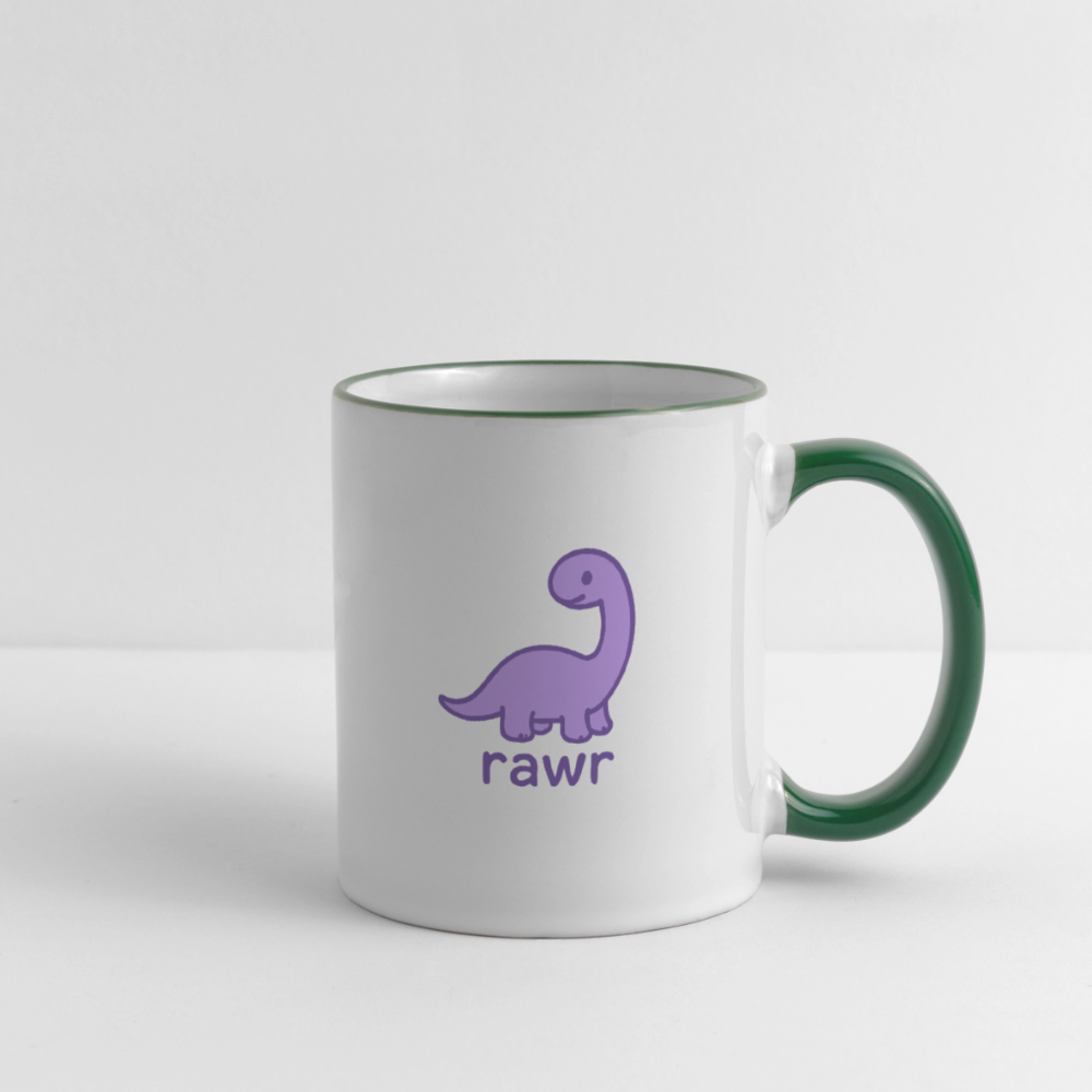 Mug Diplodocus - blanc/vert foncé