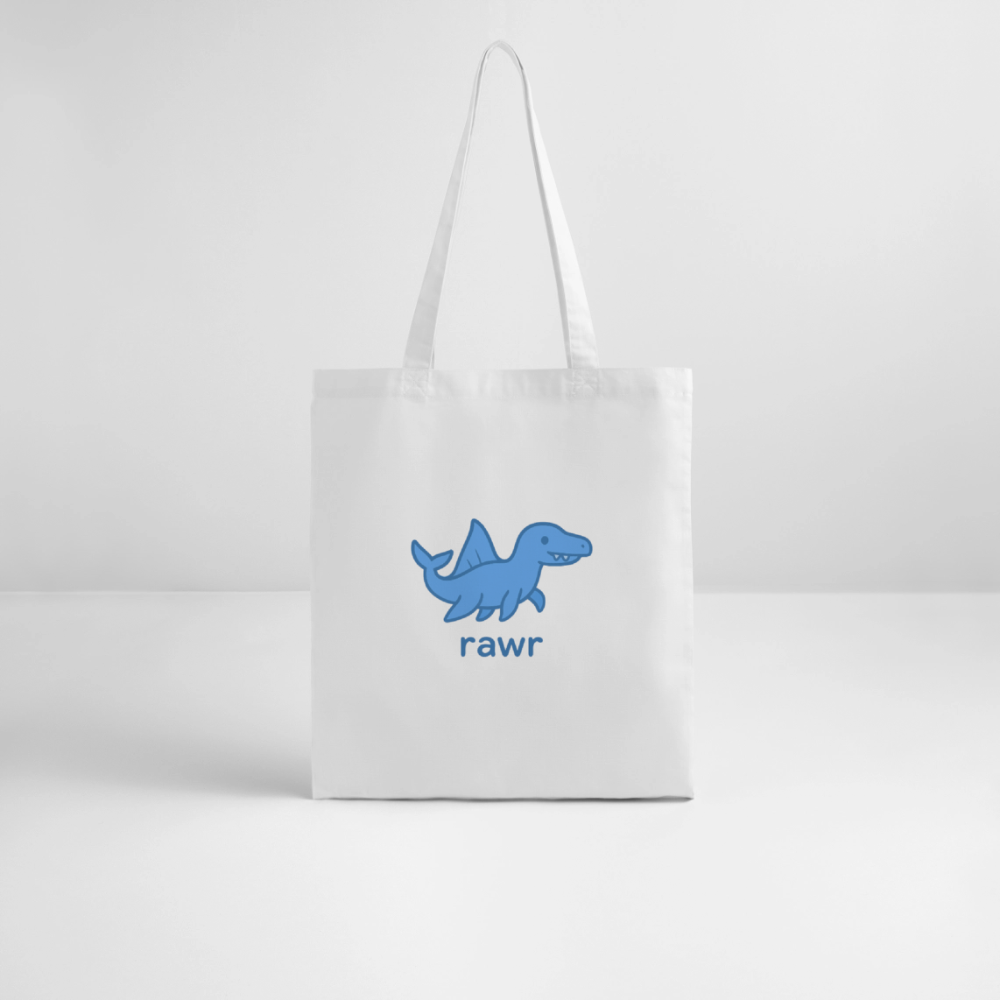 Tote bag mosasaure - blanc