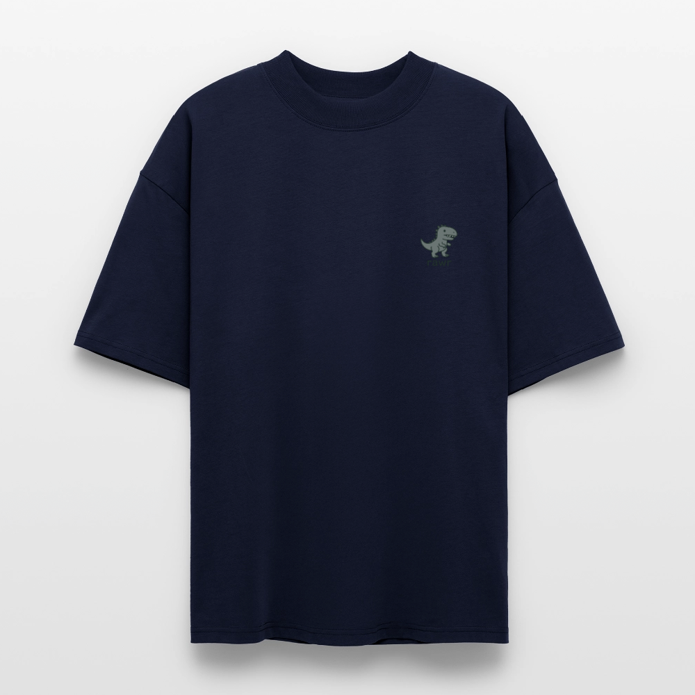 T-shirt oversize Allosaure - marine