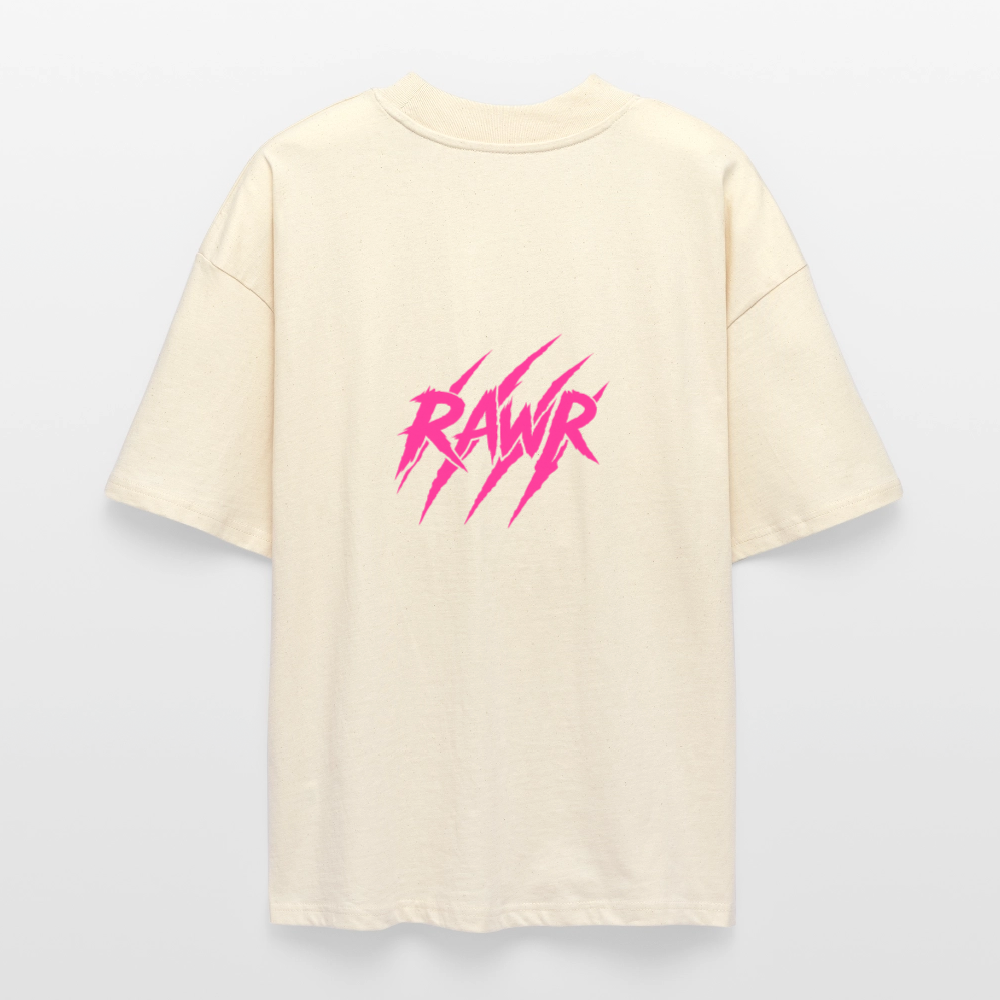 T-shirt oversize Rawr - blanc gris