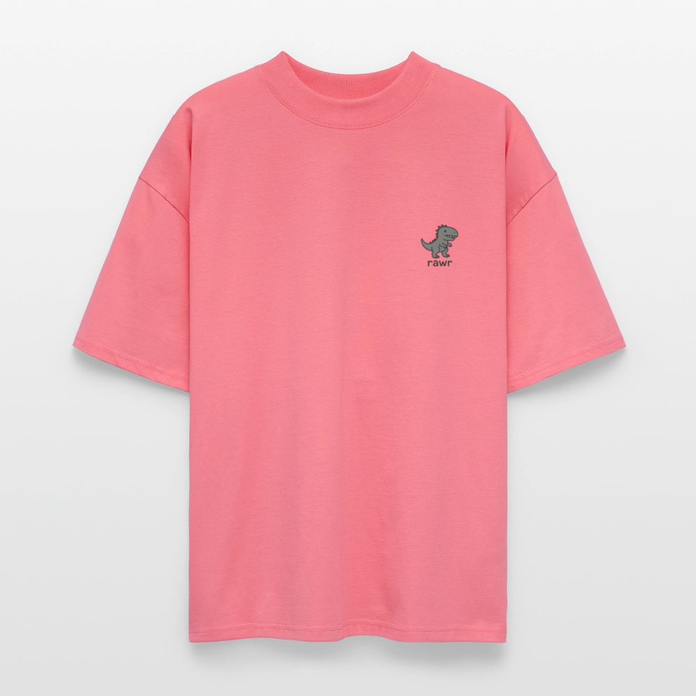T-shirt oversize Allosaure - rose