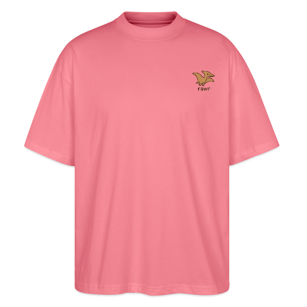 T-shirt oversize ptérodactyles - rose