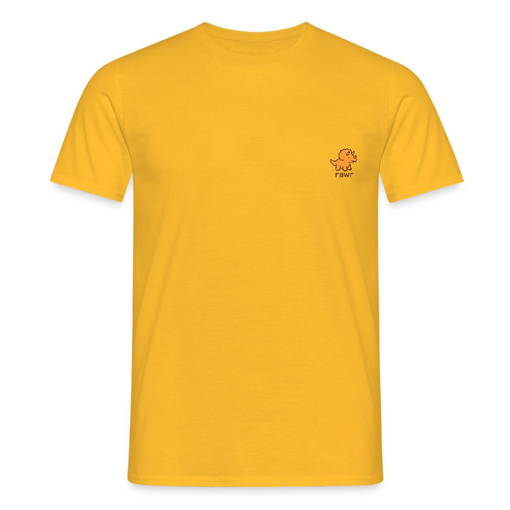 T-shirt tricératops - jaune