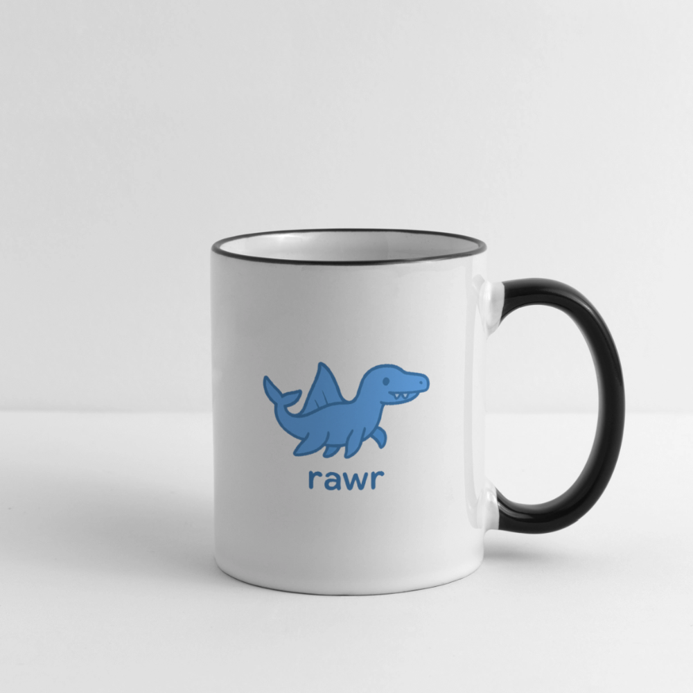 Mug mosasaure - blanc/noir