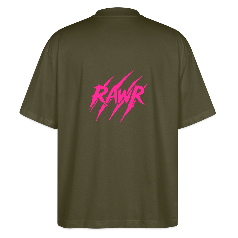T-shirt oversize Rawr - kaki