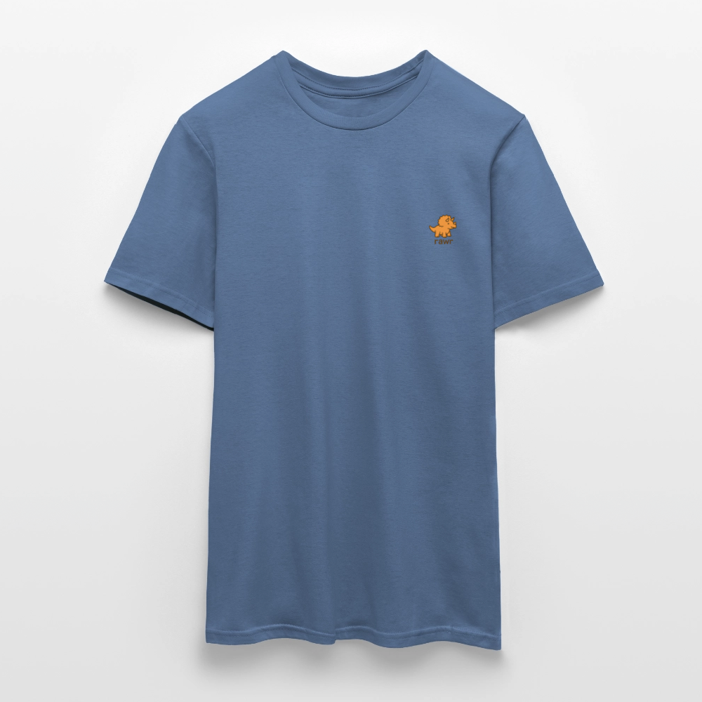 T-shirt tricératops - bleu pigeon