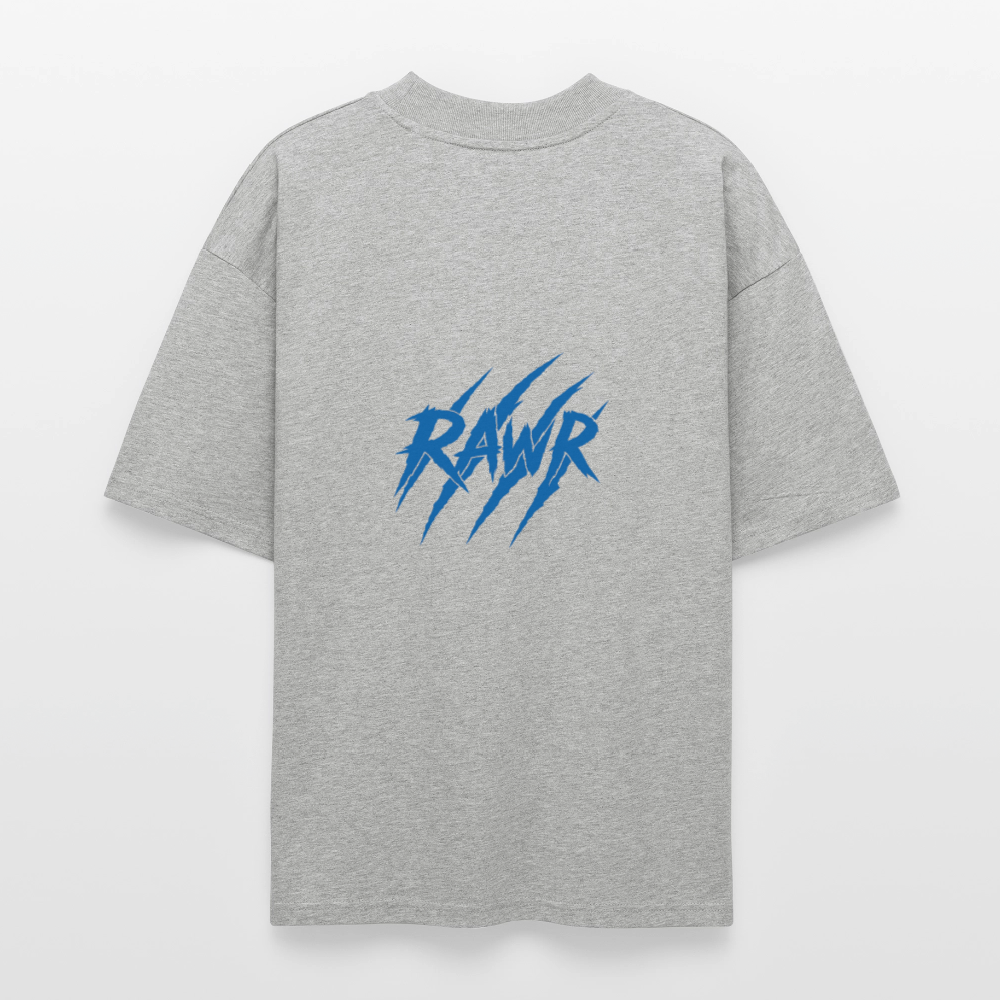 T-shirt oversize Rawr - gris chiné