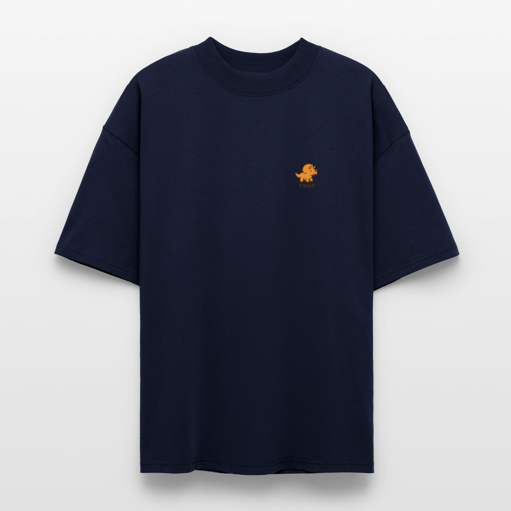 T-shirt oversize Tricératops - marine
