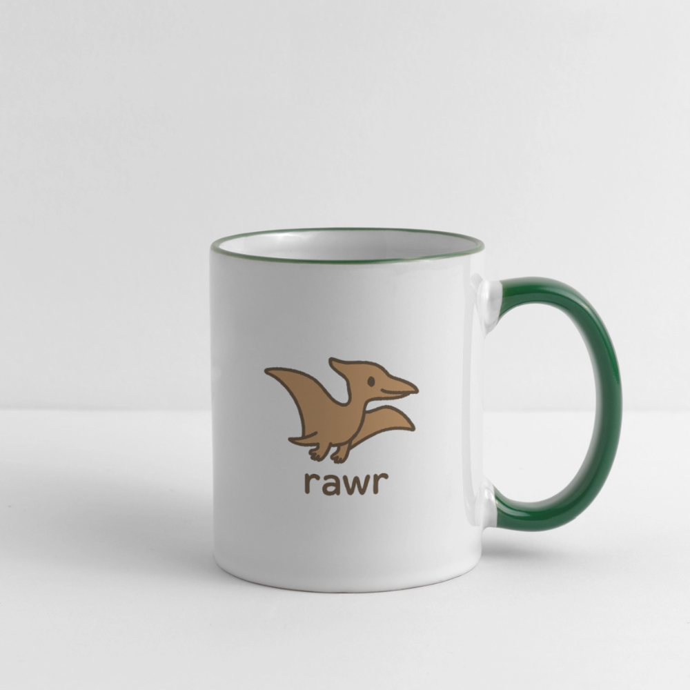 Mug Ptérodactyles - blanc/vert foncé