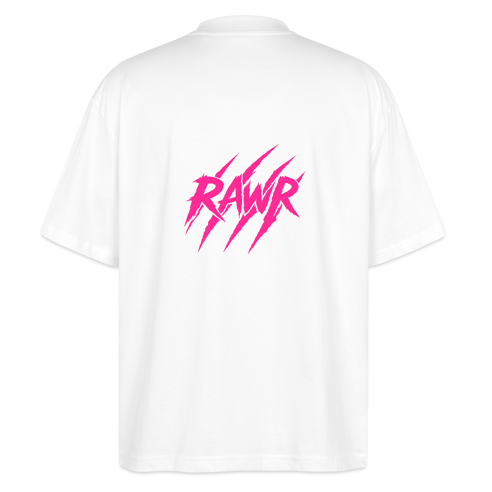 T-shirt oversize Rawr - blanc