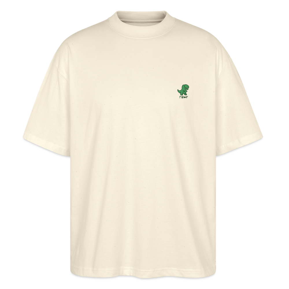 T-shirt oversize T-rex - blanc gris