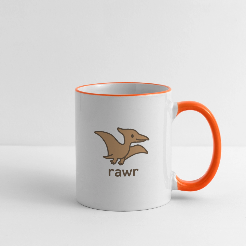 Mug Ptérodactyles - blanc/orange