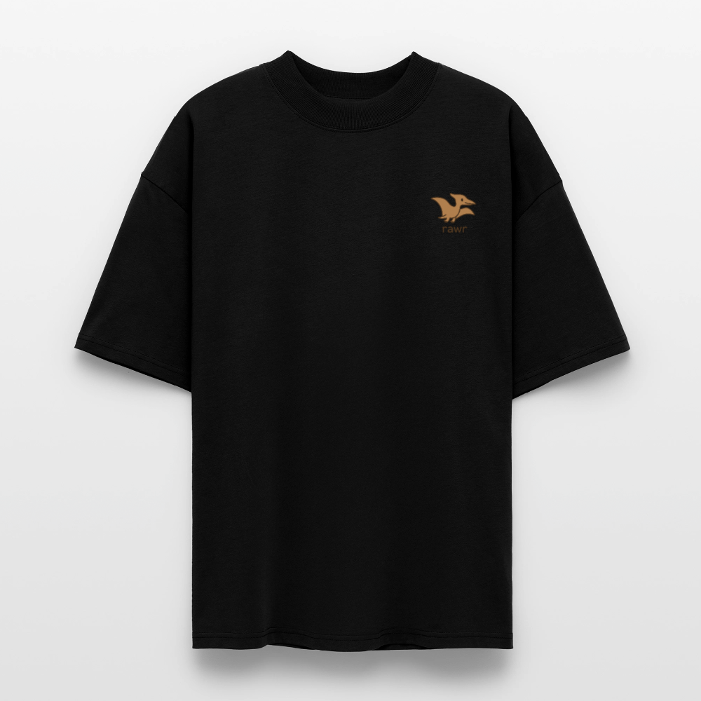 T-shirt oversize ptérodactyles - noir