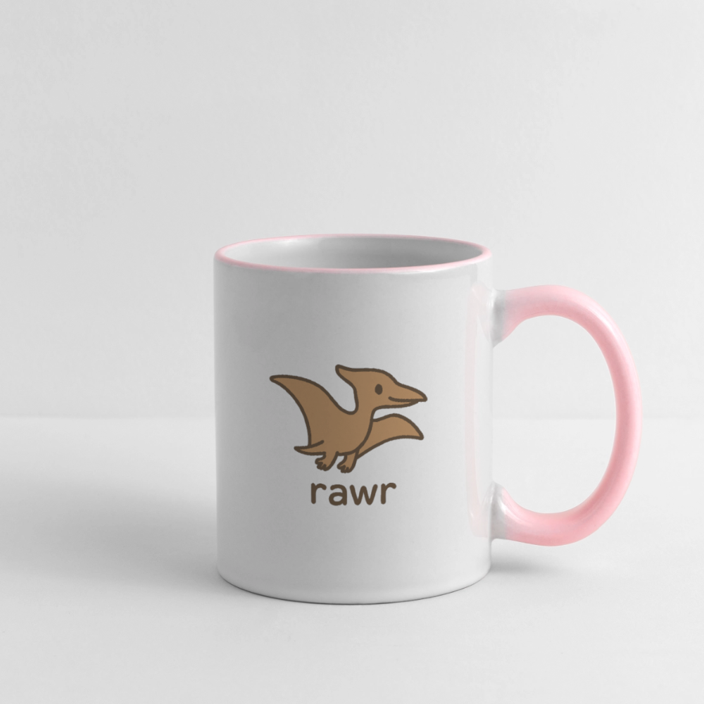 Mug Ptérodactyles - blanc/rose