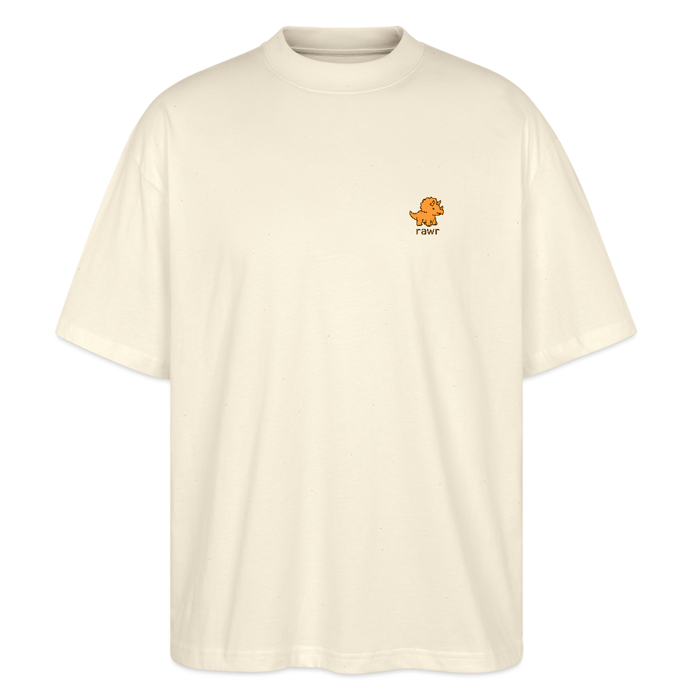 T-shirt oversize Tricératops - blanc gris