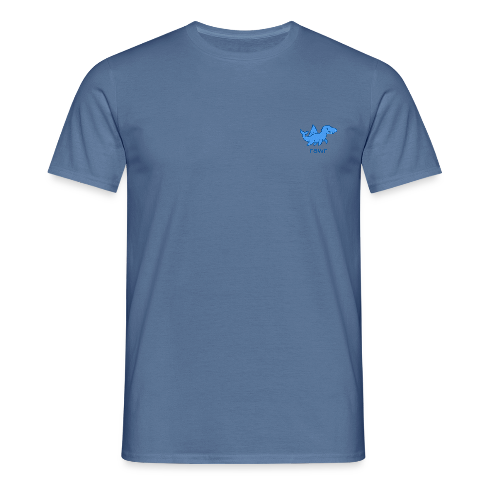 T-shirt mosasaure - bleu pigeon