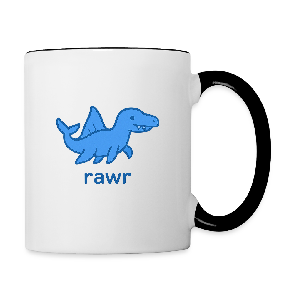 Mug mosasaure - blanc/noir