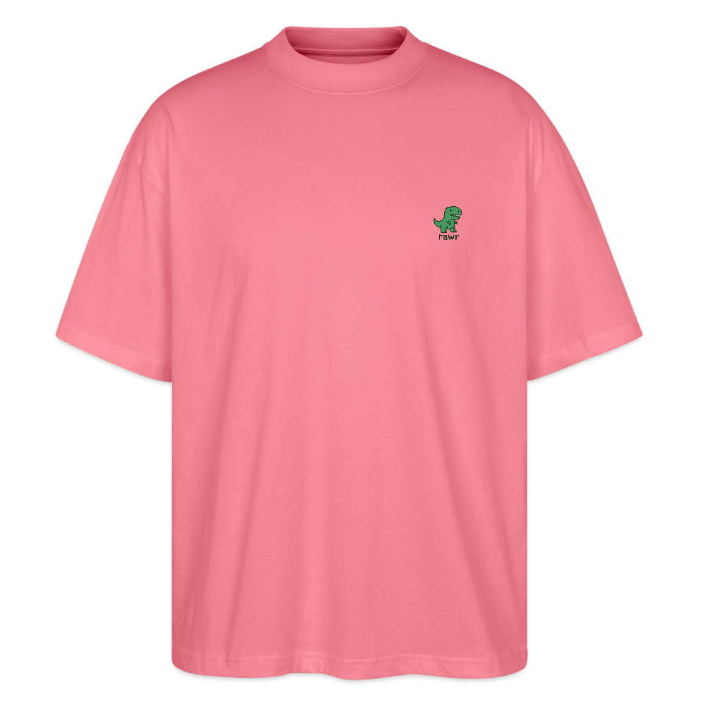 T-shirt oversize T-rex - rose